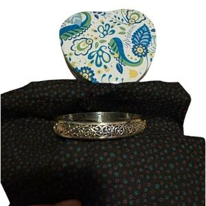 Brighton Love Affair Silver Bangle with Brighton Gift Tin
